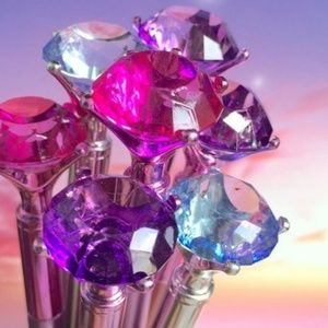 DIAMOND PURPLE  PEN black ink💎💎💎💎